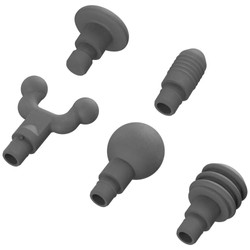 Zestaw 5 końcówek do masażerów Hypervolt szare